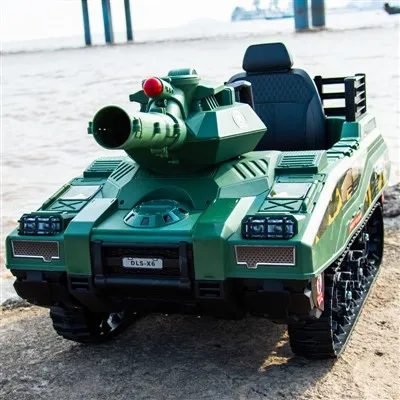 Barn elbil grön tank